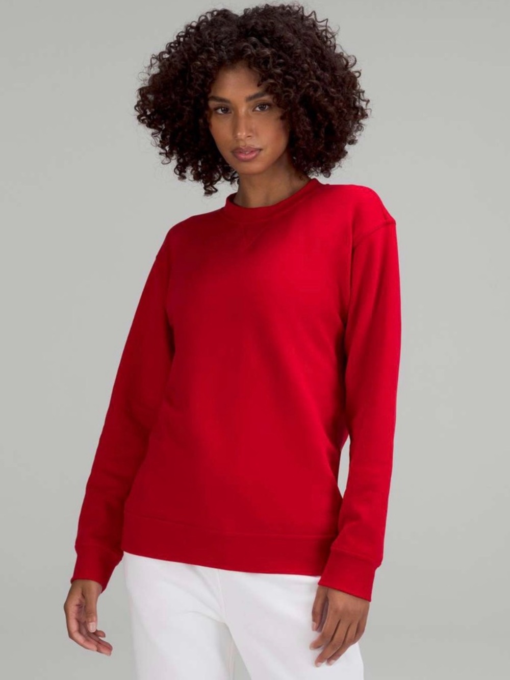 lululemon athletica Red All Yours Crewneck Sweatshirt Size Small